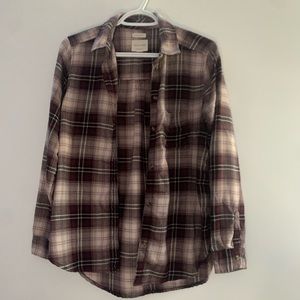 Oversized flannel button up